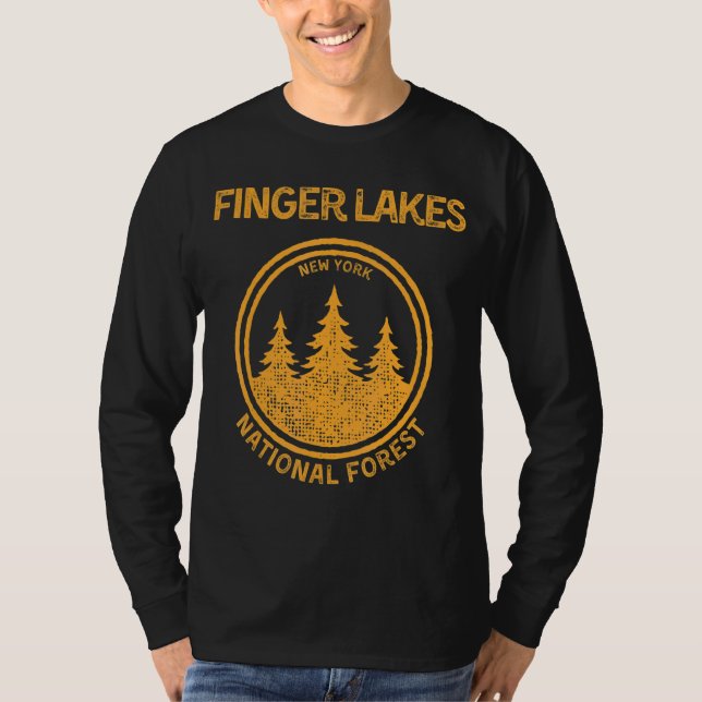 Finger Lakes New York National Forest T-Shirt (Front)
