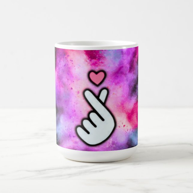 Finger Love Sign Coffee Mug (Center)