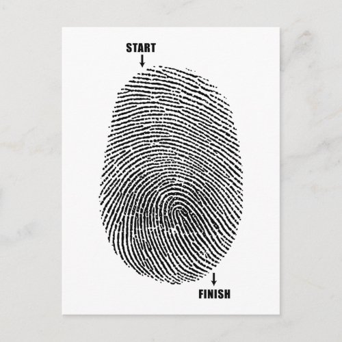 Finger Maze Postcard