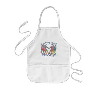 Finger Paint Let's Get Messy Art Smock Preschool Kids' Apron