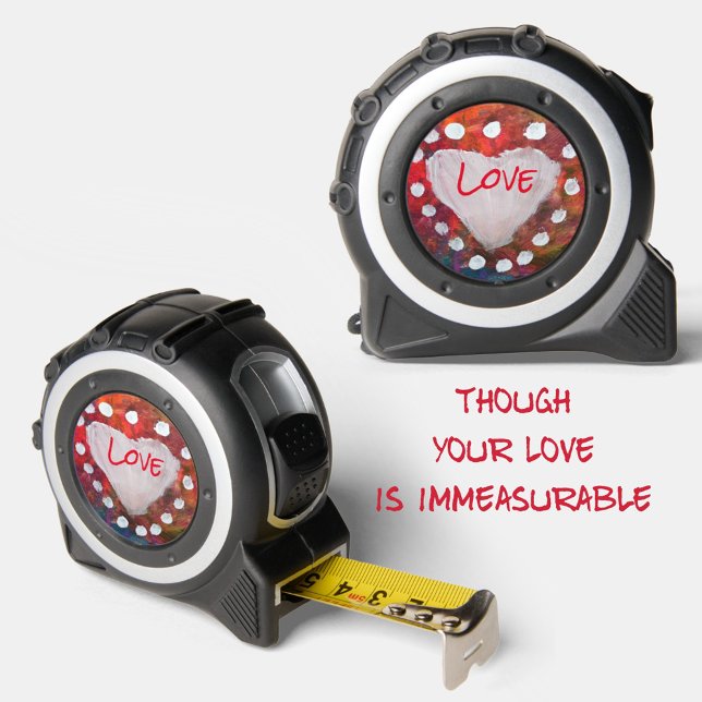 Finger Painted Heart of Love Tape Measure (Creator Uploaded)