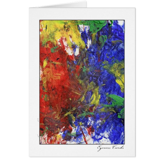 Finger Painting One Cards (Front)