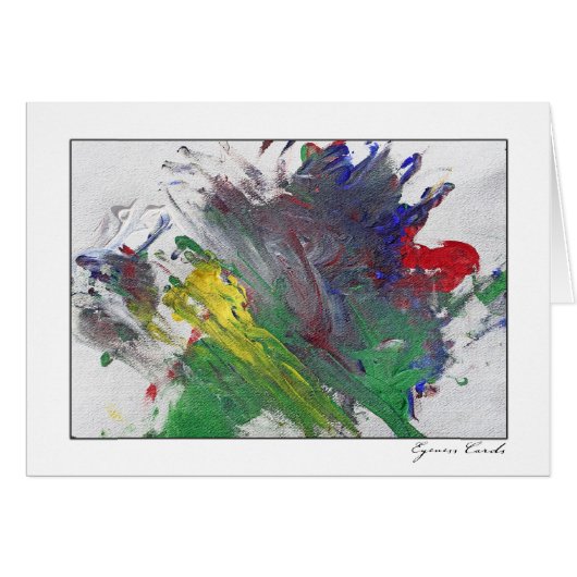 Finger Painting Two Cards (Front Horizontal)