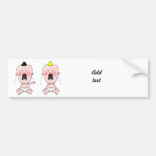 Finger Pointing Cry Baby Bumper Sticker