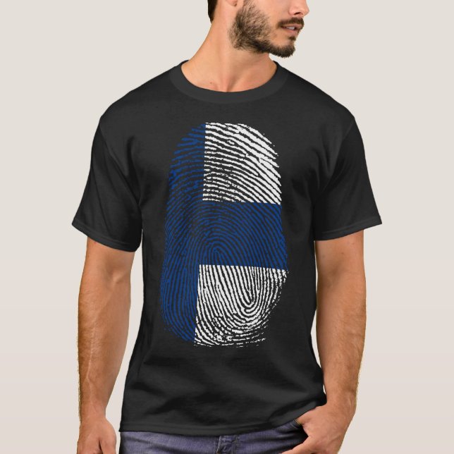 Finger Print - Finland | Suomi T-Shirt (Front)