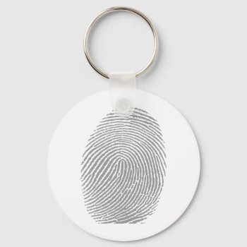 Finger Print Keychain by digitalcult at Zazzle