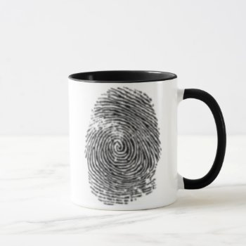 Finger Print Mug by akiliking at Zazzle