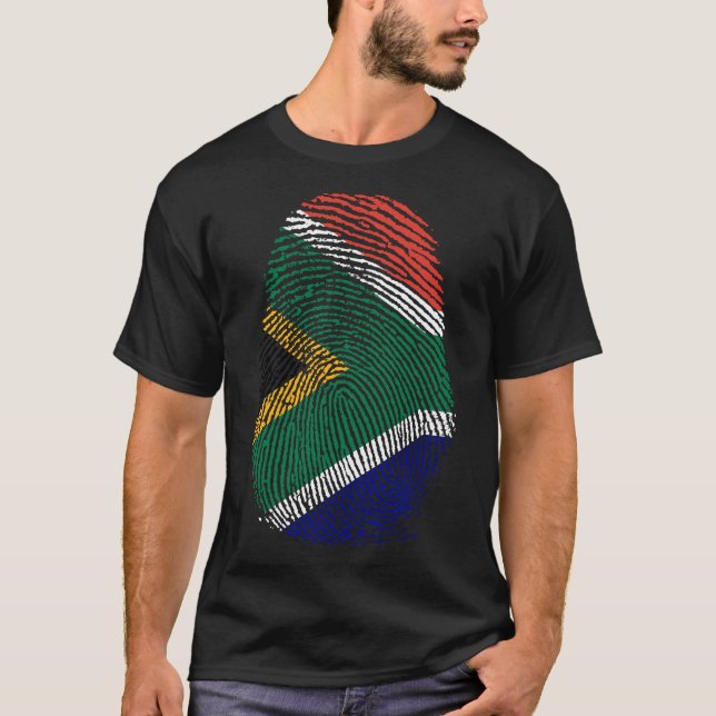 Finger Print - South Africa T-Shirt (Front)