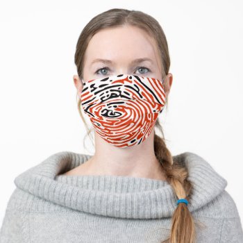 Finger Print Thumb Investigator Detective Covid19 Adult Cloth Face Mask by tsrao100 at Zazzle
