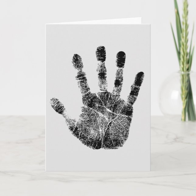 Finger Prints Talking Canyons, New Mexico Card (Front)