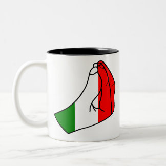 Finger Purse Two-Tone Coffee Mug