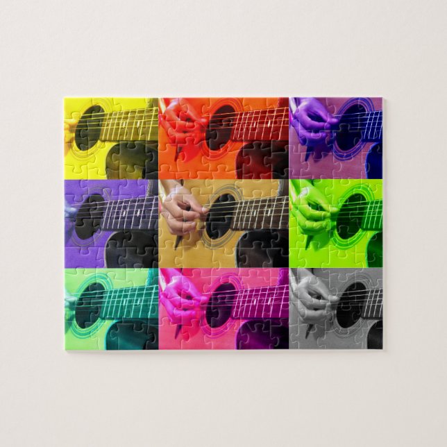 Fingerpicking Guitar Player - 8x10 - 110 pcs Jigsaw Puzzle (Horizontal)