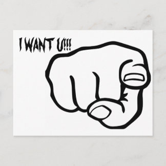 FingerPointing Postcard