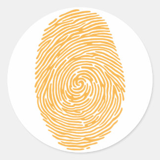 fingerprint3 classic round sticker
