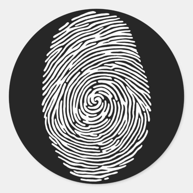 fingerprint4 classic round sticker (Front)
