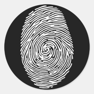 fingerprint4 classic round sticker