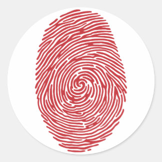 fingerprint5 classic round sticker