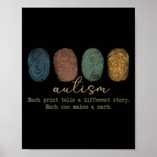 Fingerprint Autism1 Poster