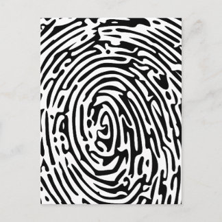 Fingerprint Background Postcard