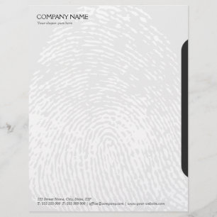 Fingerprint business letterhead