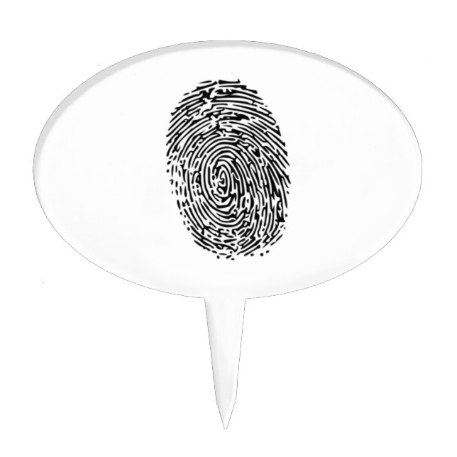 Fingerprint Cake Topper (Front)