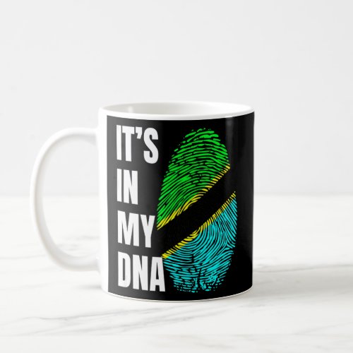 Fingerprint DNA Biometry Flag Tanzania    Coffee Mug
