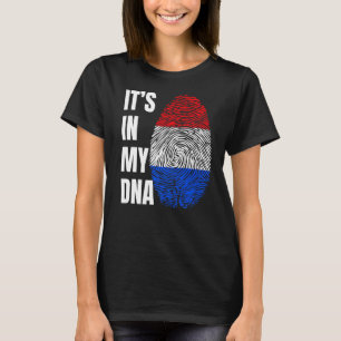 Fingerprint DNA Biometry Holland Flag Netherlands T-Shirt