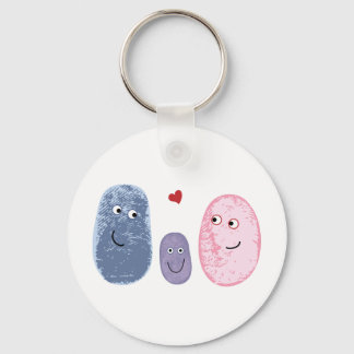 Fingerprint family keychain