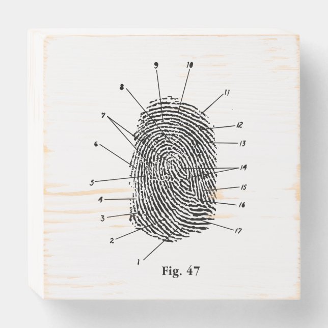 fingerprint Fig. 47 Wooden Box Sign (Front Horizontal)