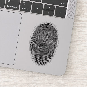 Fingerprint Graphic Minimalist Vinyl Sticker