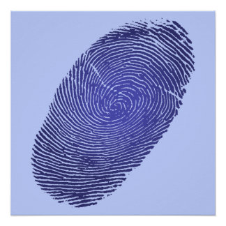 Fingerprint Graphic Poster