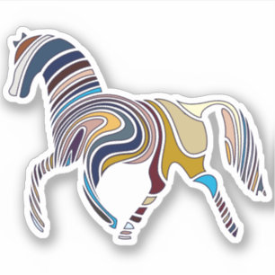 Fingerprint Horse Stickers