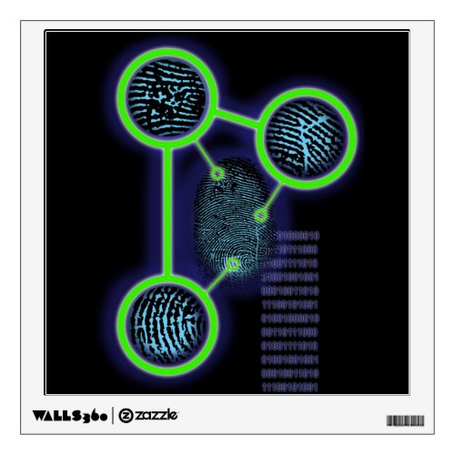 Fingerprint Identification Science Wall Decal