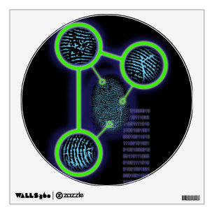Fingerprint Identification Science Wall Sticker
