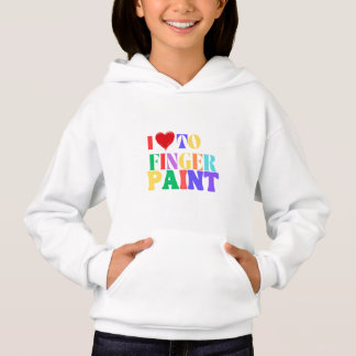 Fingerprint magic- i love the art of prints hoodie