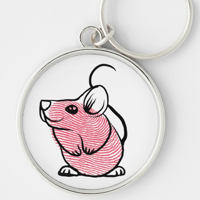 Fingerprint mouse on  keychain (Front)