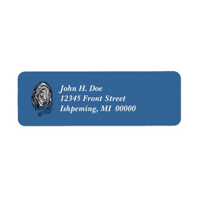 Fingerprint PI Lab Tech CSI Return Address Labels (Front)