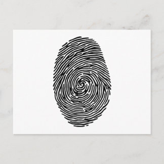 fingerprint postcard