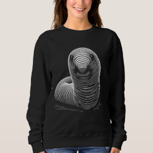 Fingerprint Style - Worm Dad Mom Sweatshirt