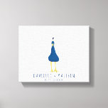 Fingerprint Thumbprint Peacock Tail Wedding Canvas Print<br><div class="desc">Let your wedding guests help you create a unique wedding keepsake with this fun wedding wrapped canvas print. Just provide them with a green ink stamp pad so that they can add their own thumbprints or fingerprints to help create a tail for this cute peacock. It's the perfect wedding keepsake...</div>
