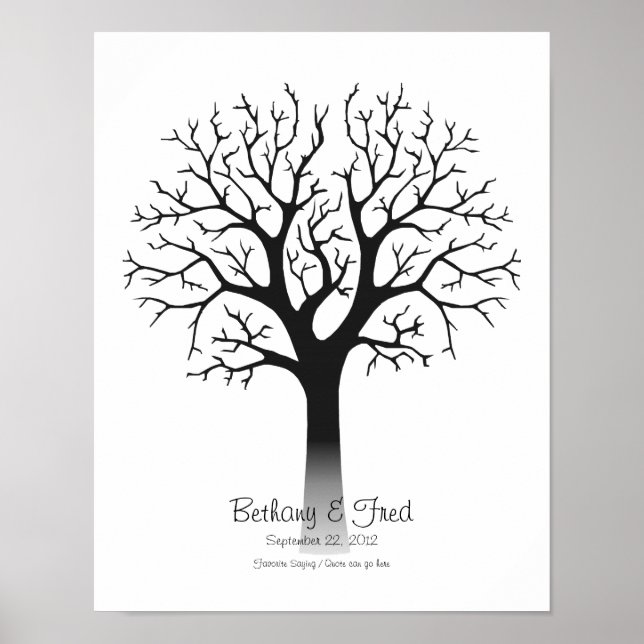 Fingerprint Tree 11"x14" Poster (Front)