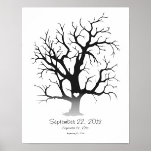 Fingerprint Tree 11"x14" Poster
