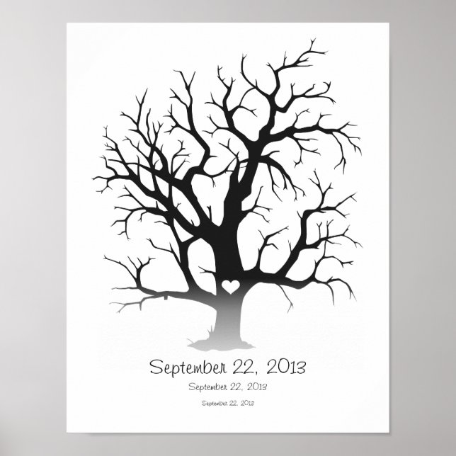 Fingerprint Tree 11"x14" Poster (Front)