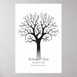 Fingerprint Tree 24"x36" Poster
