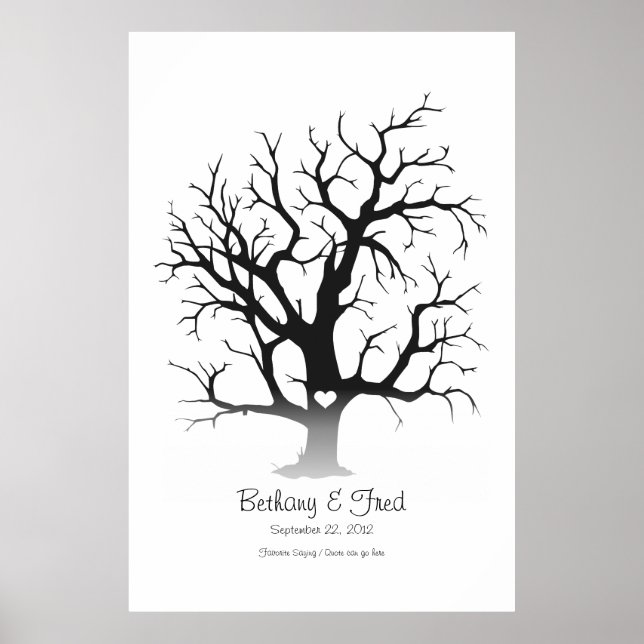 Fingerprint Tree 32"x48" Poster (Front)