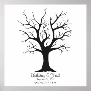 Fingerprint Tree C - 24"x24" Poster