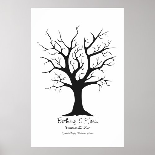 Fingerprint Tree C _ 32x48 Poster