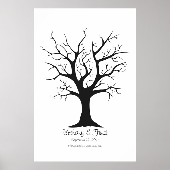Fingerprint Tree C - 40"x60" Poster (Front)
