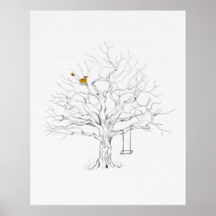 Fingerprint tree guest book