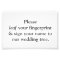 Fingerprint Tree Instruction Card